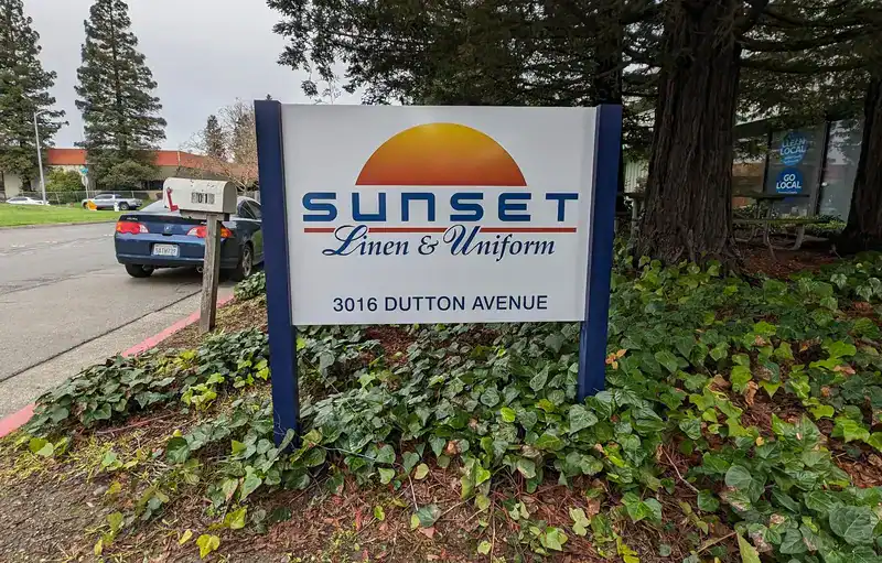 post and panel address sign