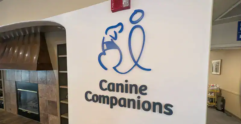 attractive custom lobby signage