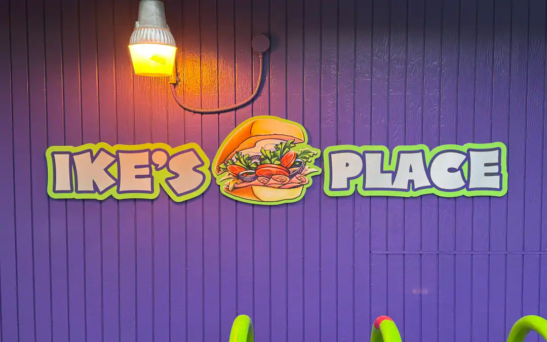 custom wall signage for a restaurant