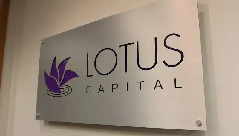 office signage with a metallic  finish