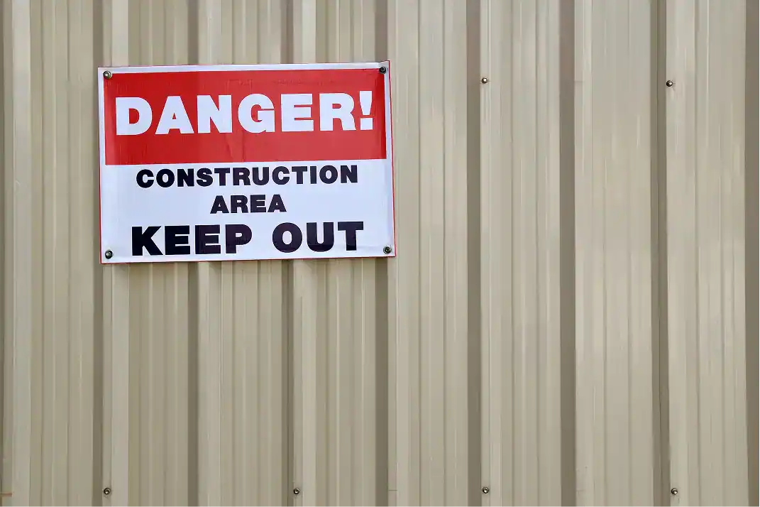 custom aluminum safety sign