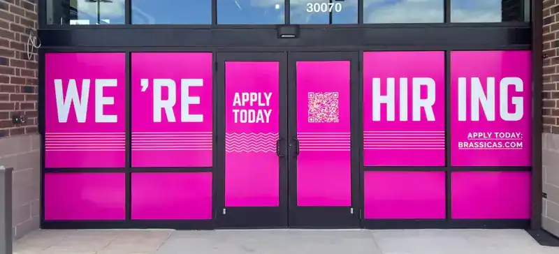 Custom window promotional sign