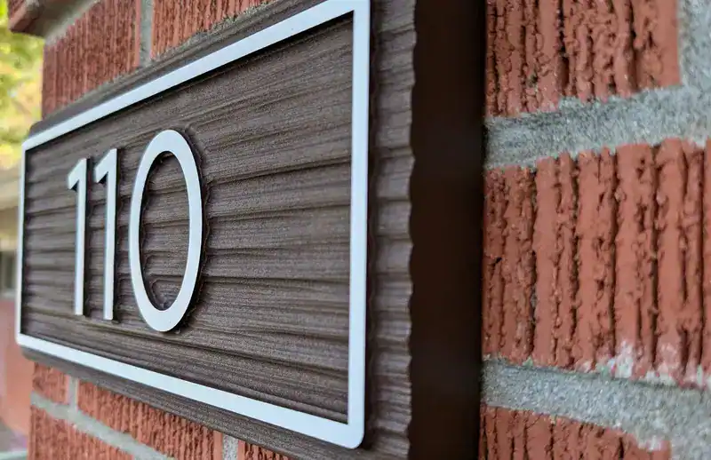 custom sandblasted wall sign